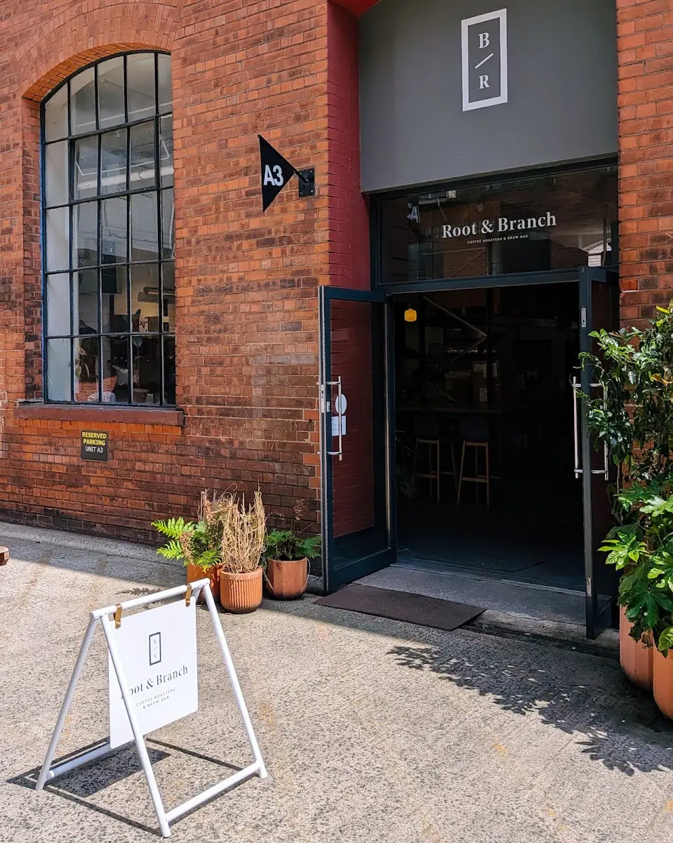Root & Branch Coffee Roastery interior